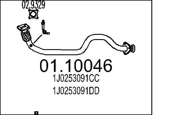 Abgasrohr MTS 01.10046