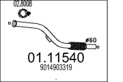 Abgasrohr vorne MTS 01.11540