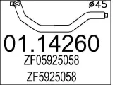 Abgasrohr MTS 01.14260