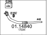 Abgasrohr MTS 01.14840