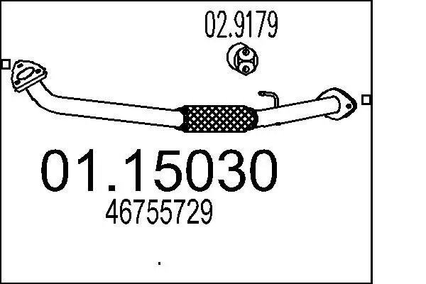 Abgasrohr MTS 01.15030