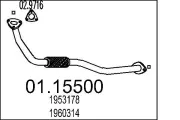 Abgasrohr vorne MTS 01.15500