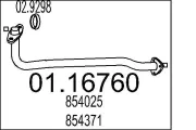 Abgasrohr MTS 01.16760