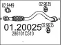 Abgasrohr vorne MTS 01.20025