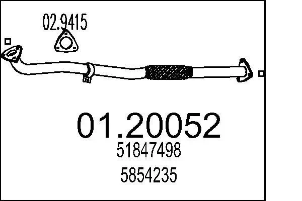 Abgasrohr MTS 01.20052