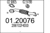 Abgasrohr vorne MTS 01.20076