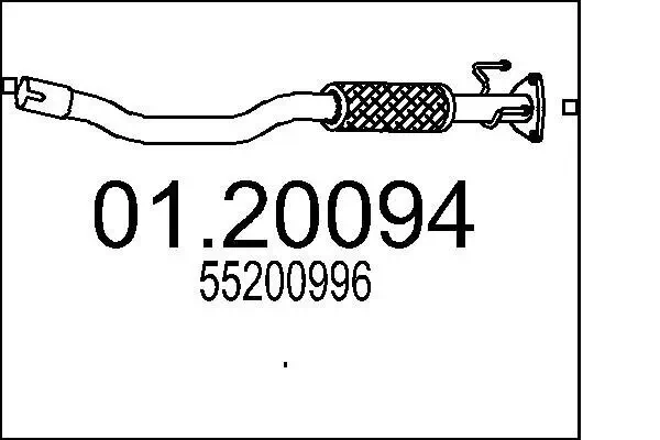 Abgasrohr MTS 01.20094