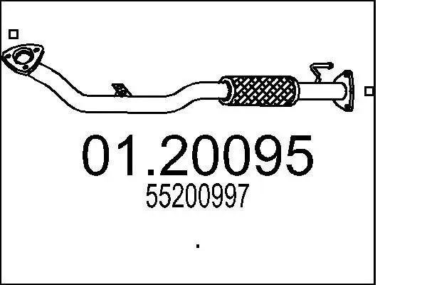 Abgasrohr MTS 01.20095