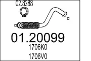 Abgasrohr MTS 01.20099