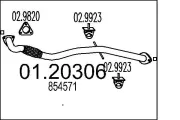 Abgasrohr vorne MTS 01.20306