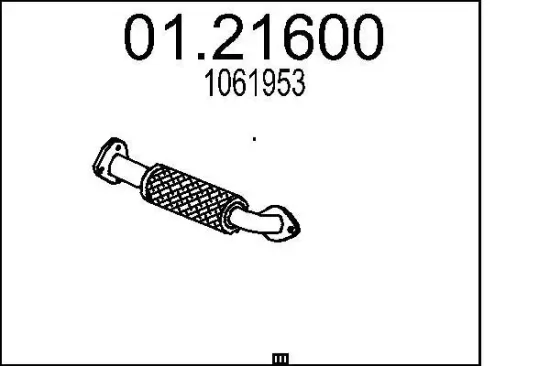 Abgasrohr MTS 01.21600 Bild Abgasrohr MTS 01.21600
