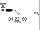 Abgasrohr MTS 01.22160