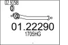 Abgasrohr vorne MTS 01.22290