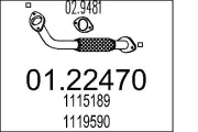 Abgasrohr MTS 01.22470