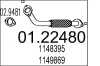 Abgasrohr vorne MTS 01.22480