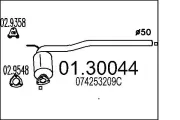 Vorschalldämpfer MTS 01.30044