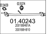Abgasrohr vorne MTS 01.40243