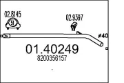 Abgasrohr MTS 01.40249