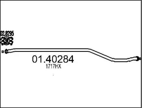 Abgasrohr vorne MTS 01.40284 Bild Abgasrohr vorne MTS 01.40284