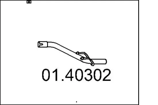 Abgasrohr MTS 01.40302 Bild Abgasrohr MTS 01.40302