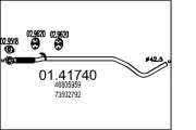 Abgasrohr vorne MTS 01.41740
