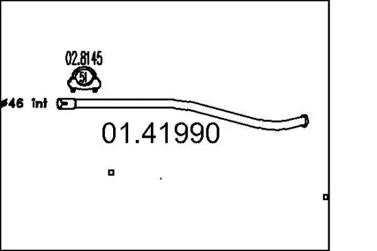 Abgasrohr MTS 01.41990 Bild Abgasrohr MTS 01.41990