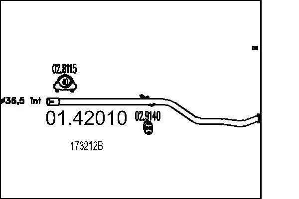 Abgasrohr MTS 01.42010