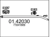 Abgasrohr MTS 01.42030