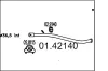 Abgasrohr hinten MTS 01.42140
