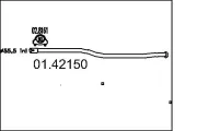 Abgasrohr hinten MTS 01.42150