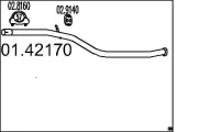 Abgasrohr MTS 01.42170