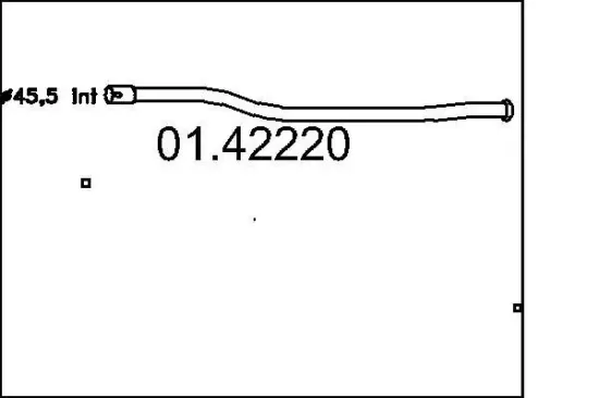 Abgasrohr MTS 01.42220 Bild Abgasrohr MTS 01.42220