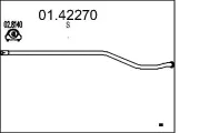 Abgasrohr MTS 01.42270