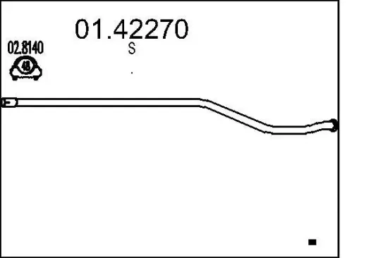 Abgasrohr MTS 01.42270 Bild Abgasrohr MTS 01.42270