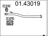 Abgasrohr MTS 01.43019