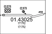 Abgasrohr MTS 01.43025