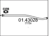 Abgasrohr MTS 01.43028