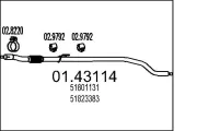 Abgasrohr vorne MTS 01.43114