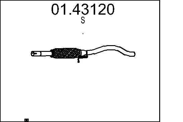 Abgasrohr MTS 01.43120