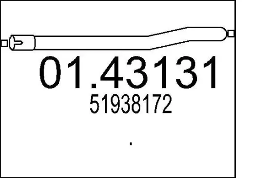 Abgasrohr MTS 01.43131 Bild Abgasrohr MTS 01.43131