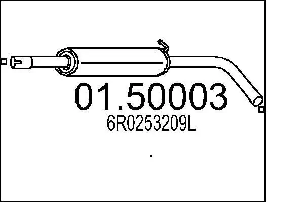 Mittelschalldämpfer MTS 01.50003