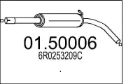 Mittelschalldämpfer MTS 01.50006