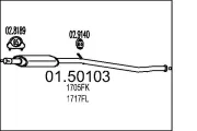 Mittelschalldämpfer MTS 01.50103