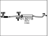 Mittelschalldämpfer MTS 01.50118