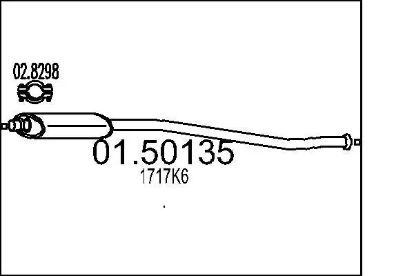 Mittelschalldämpfer MTS 01.50135