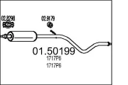 Mittelschalldämpfer MTS 01.50199