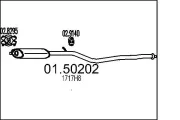 Mittelschalldämpfer MTS 01.50202