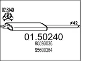 Mittelschalldämpfer MTS 01.50240