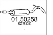Mittelschalldämpfer MTS 01.50258