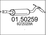 Mittelschalldämpfer MTS 01.50259